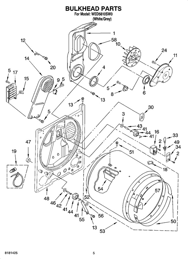 Diagram for WED5810SW0