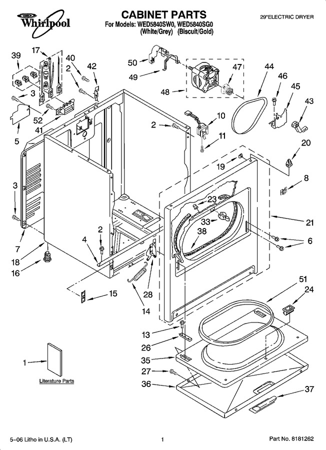 Diagram for WED5840SW0