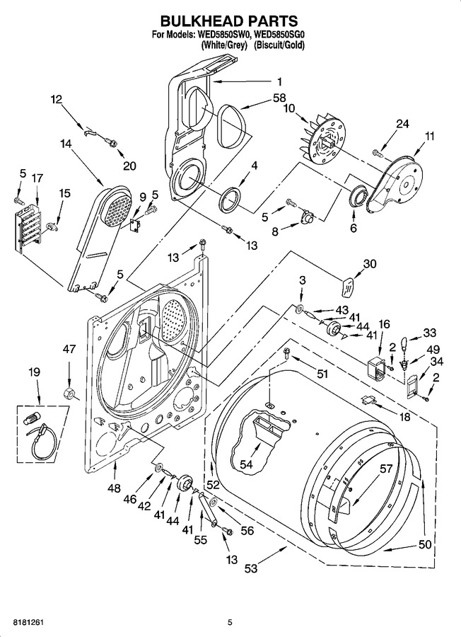 Diagram for WED5850SG0