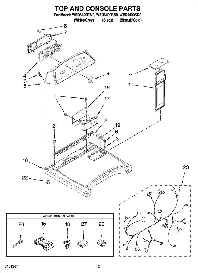 Diagram for WED6400SG0
