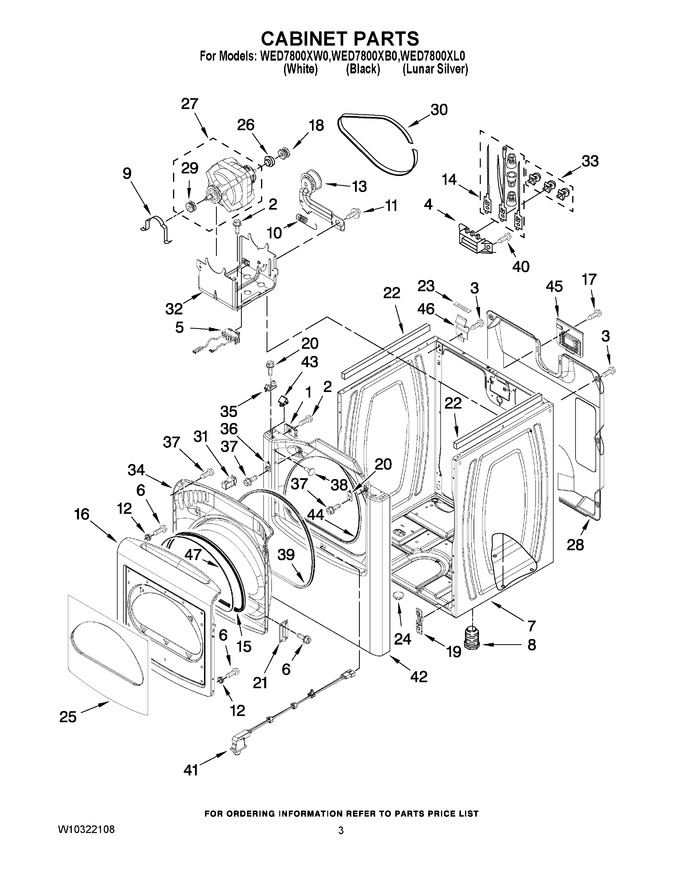 Diagram for WED7800XL0