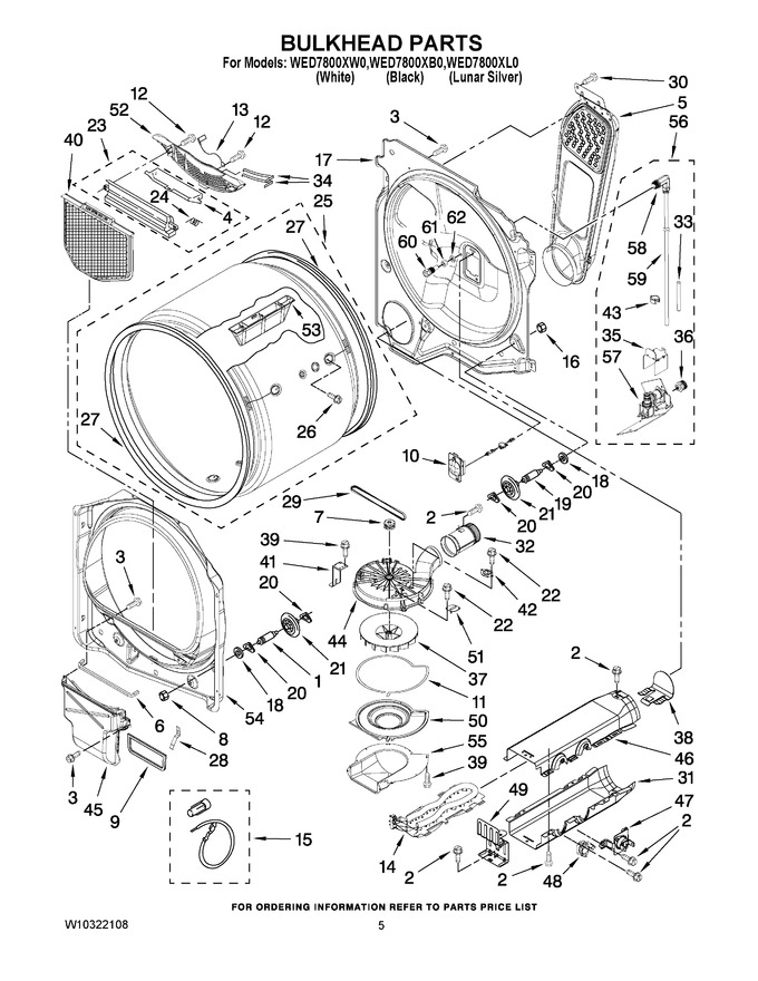 Diagram for WED7800XW0