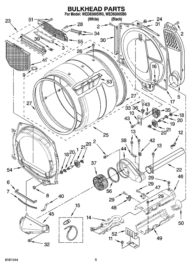 Diagram for WED8300SW0