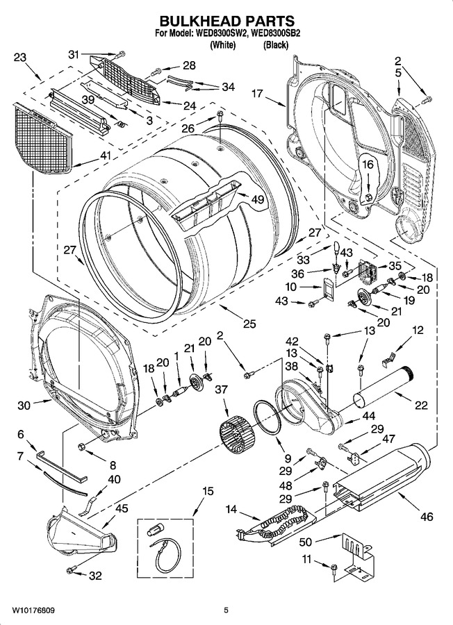 Diagram for WED8300SW2