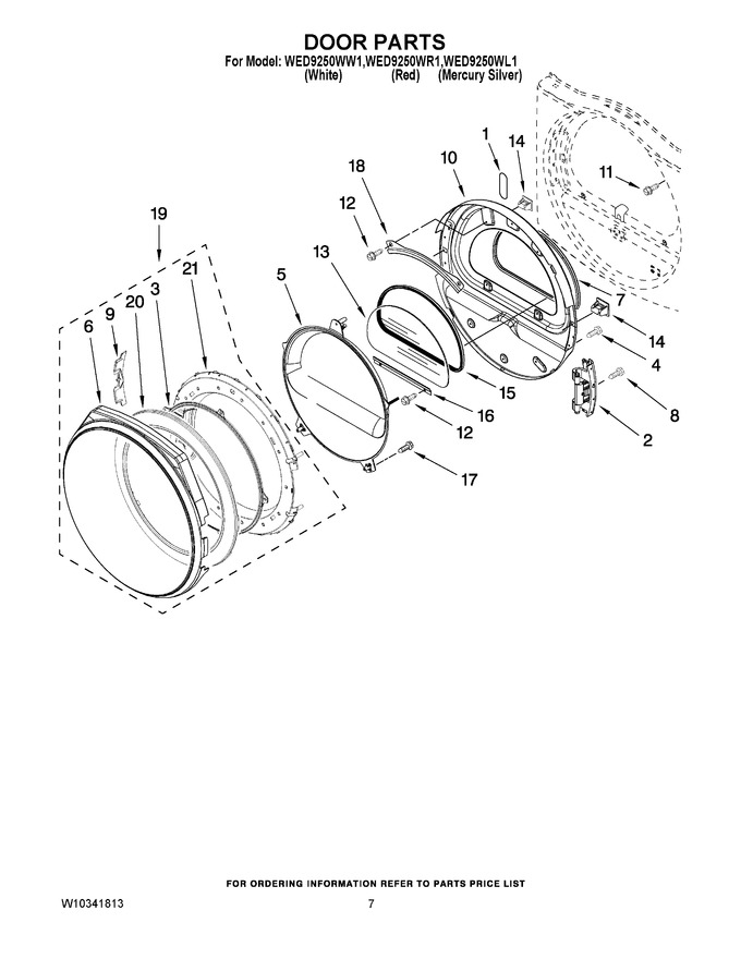 Diagram for WED9250WR1