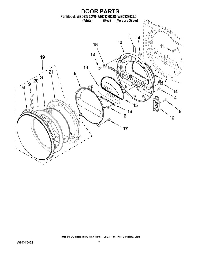 Diagram for WED9270XR0