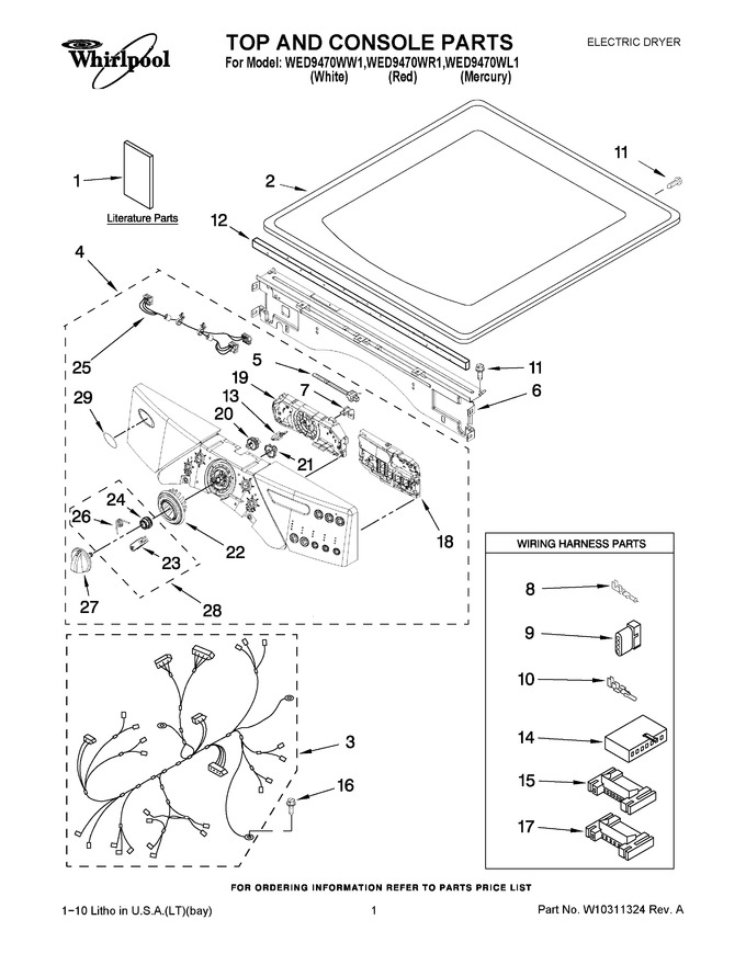 Diagram for WED9470WL1