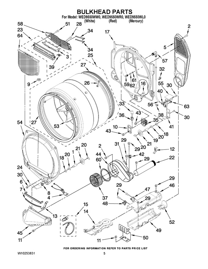 Diagram for WED9550WL0
