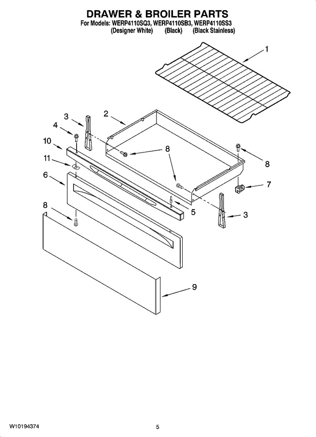 Diagram for WERP4110SB3