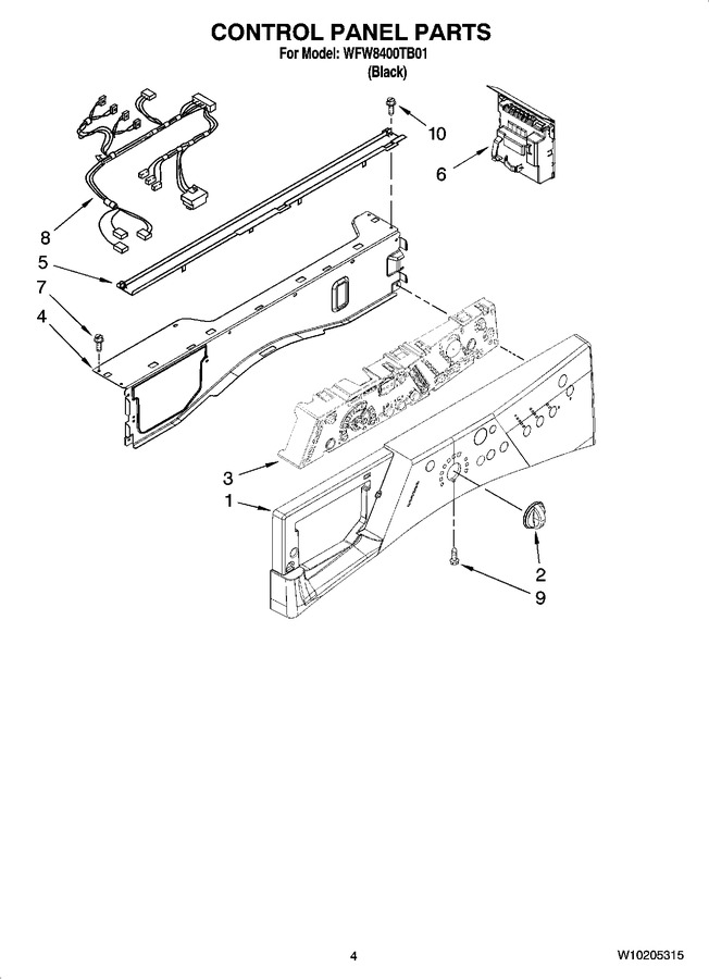 Diagram for WFW8400TB01