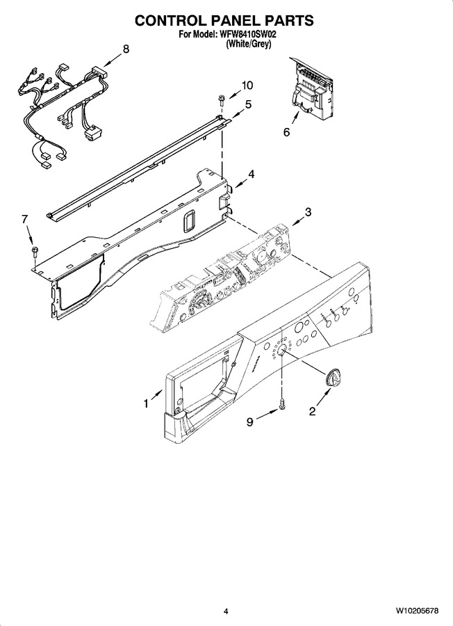 Diagram for WFW8410SW02