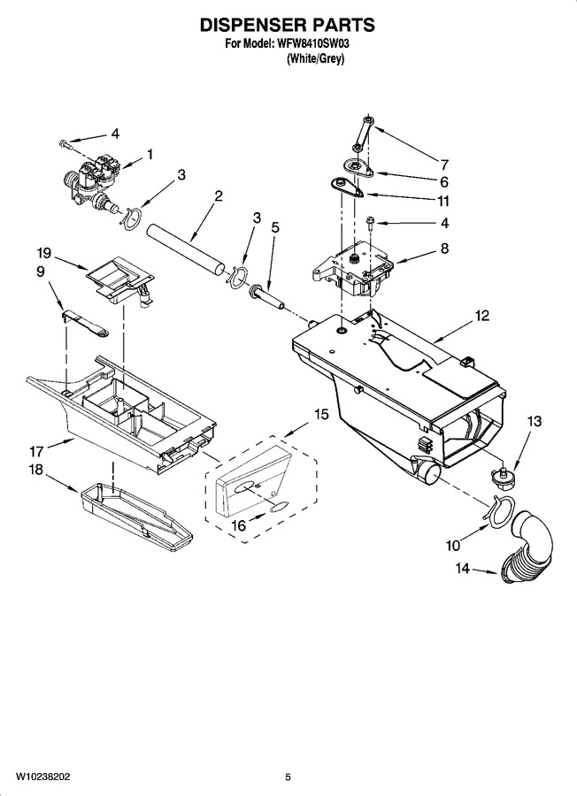 Diagram for WFW8410SW03