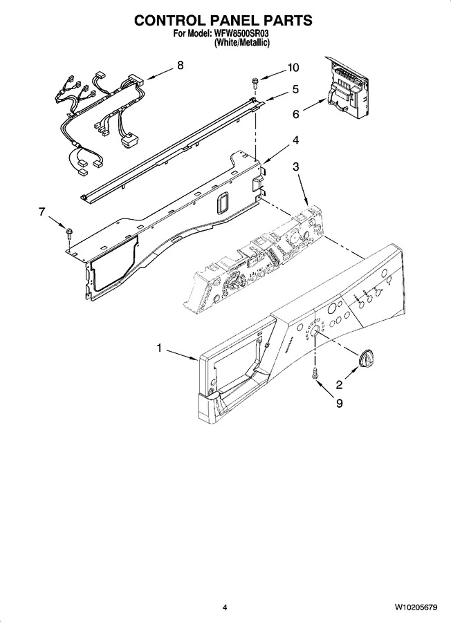 Diagram for WFW8500SR03