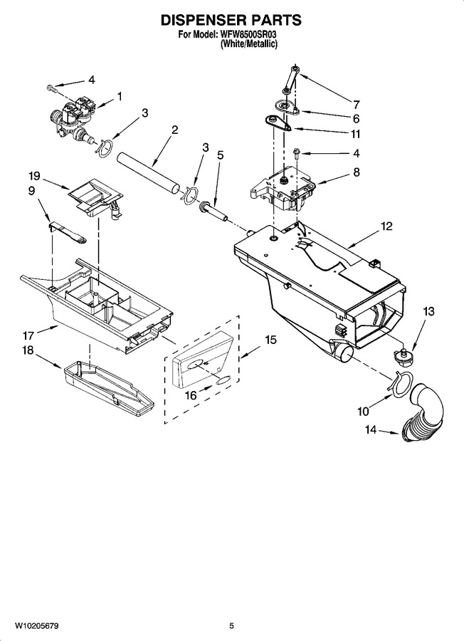 Diagram for WFW8500SR03