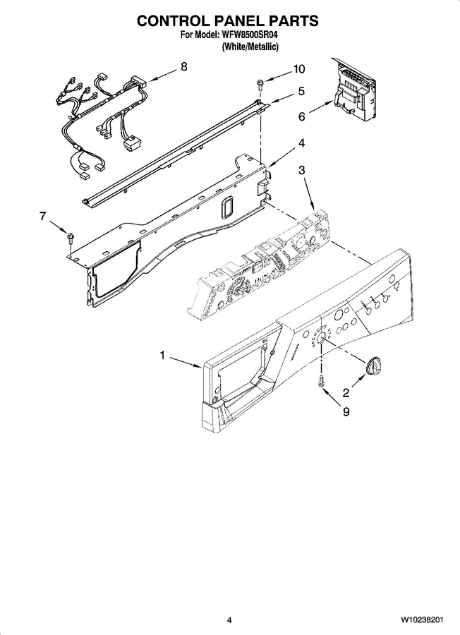 Diagram for WFW8500SR04