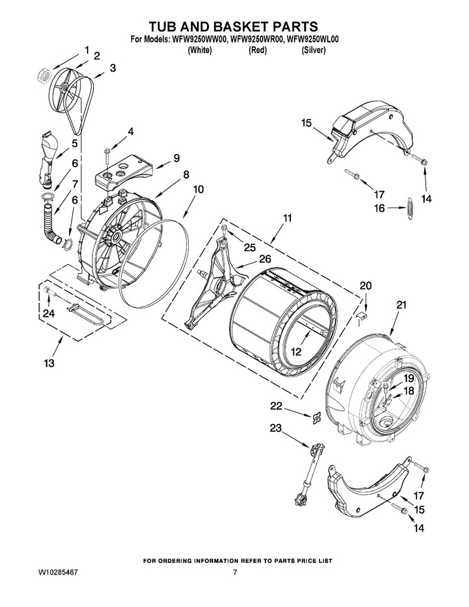 Diagram for WFW9250WL00