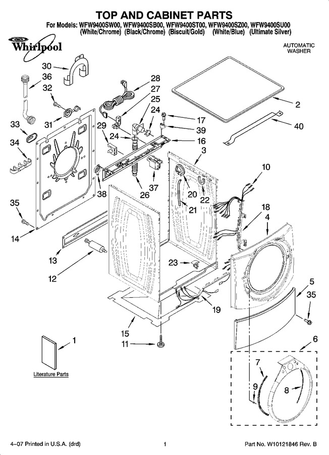 Diagram for WFW9400SU00