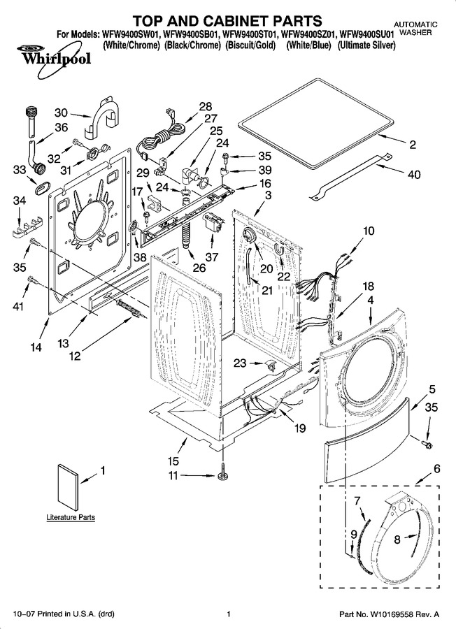 Diagram for WFW9400SZ01