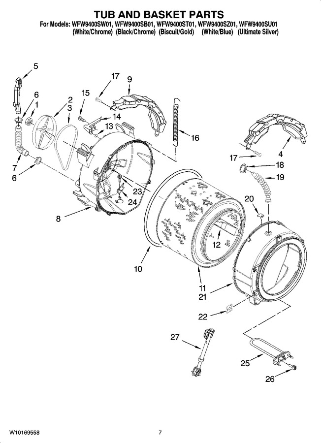 Diagram for WFW9400SW01