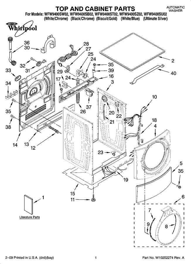 Diagram for WFW9400SB02