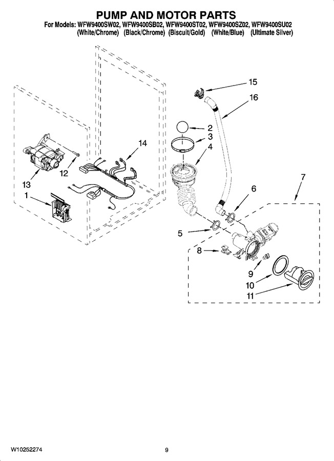 Diagram for WFW9400ST02