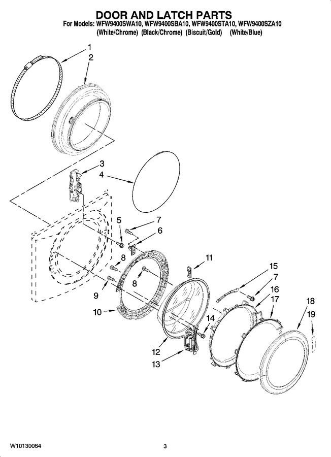 Diagram for WFW9400SWA10