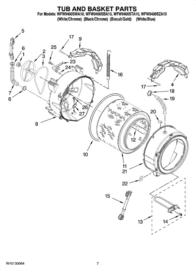 Diagram for WFW9400SBA10