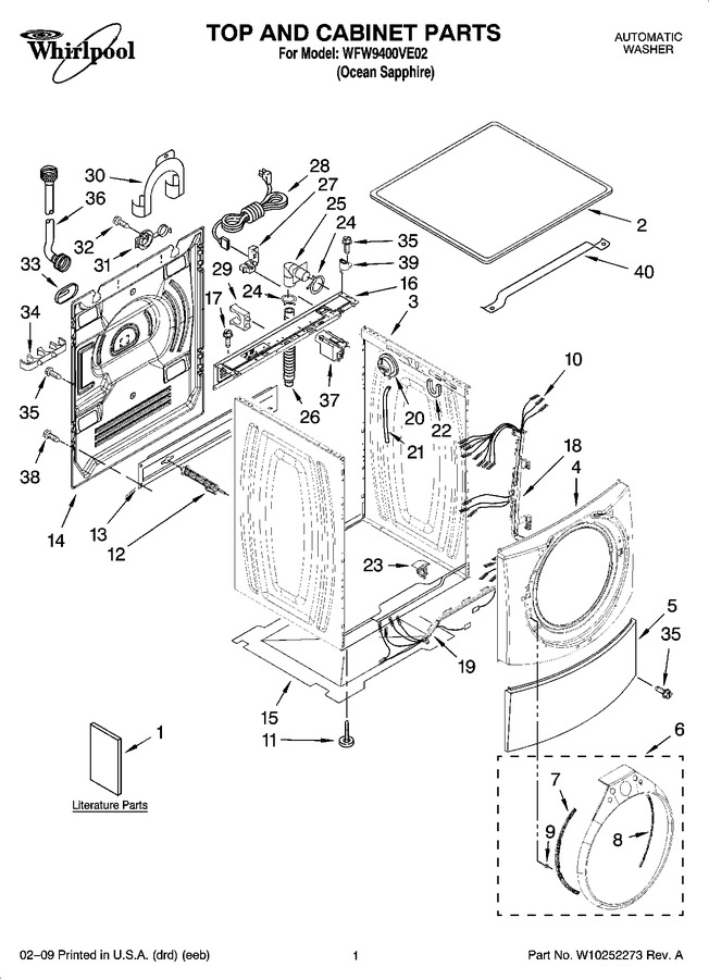 Diagram for WFW9400VE02