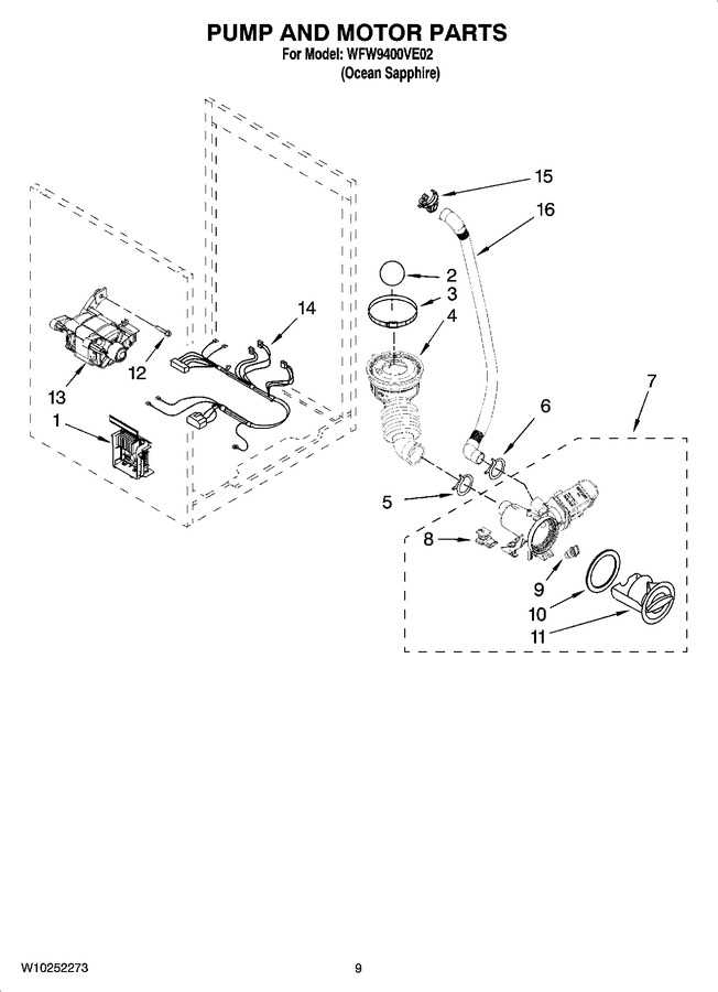 Diagram for WFW9400VE02