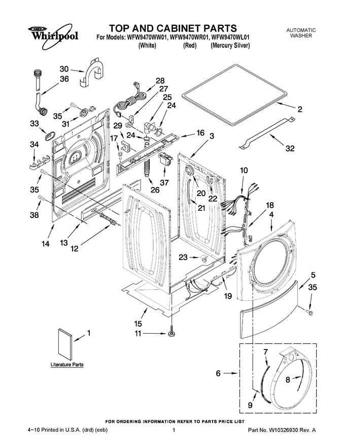 Diagram for WFW9470WL01