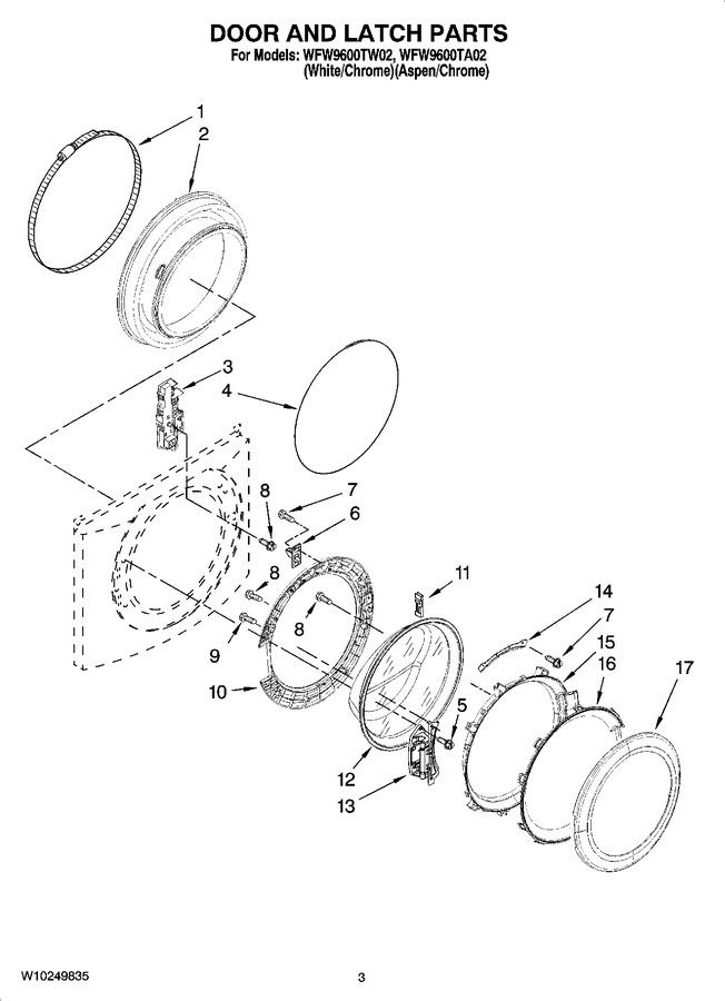 Diagram for WFW9600TA02