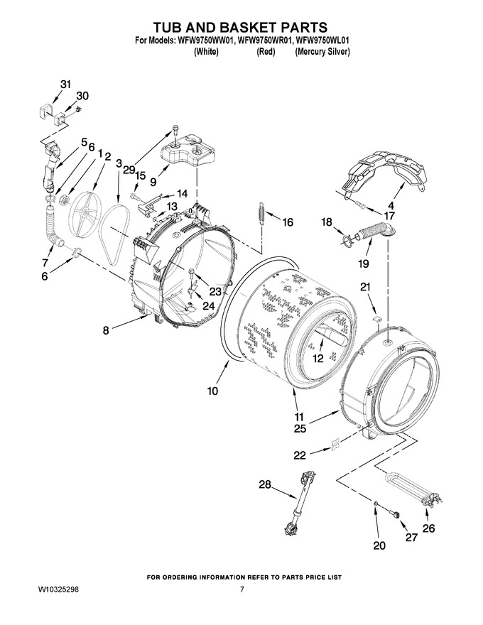 Diagram for WFW9750WR01