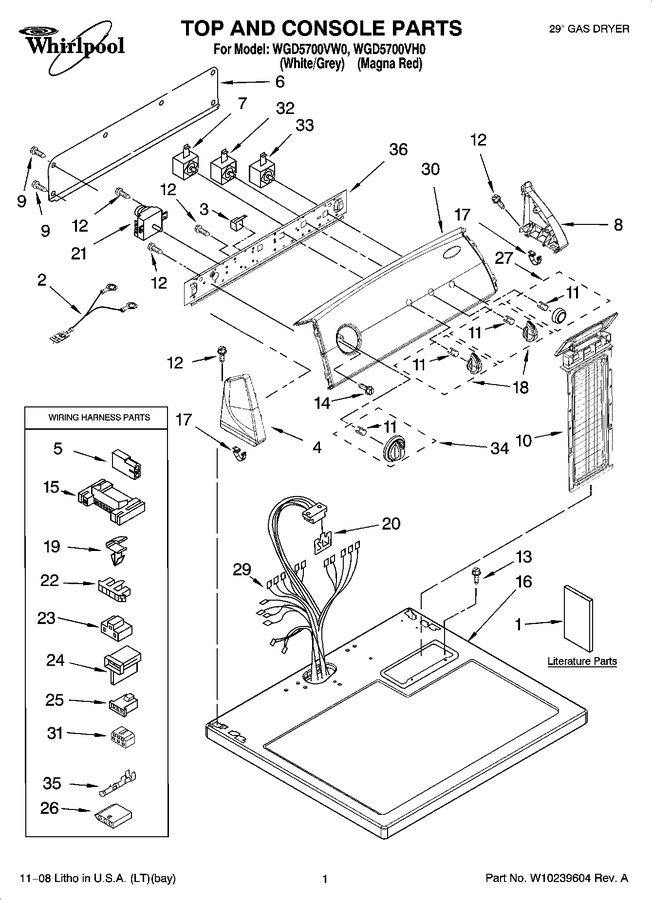 Diagram for WGD5700VW0