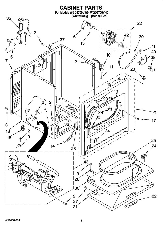 Diagram for WGD5700VH0