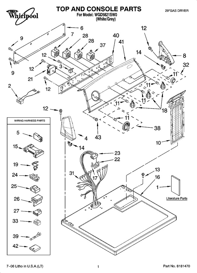 Diagram for WGD5821SW0
