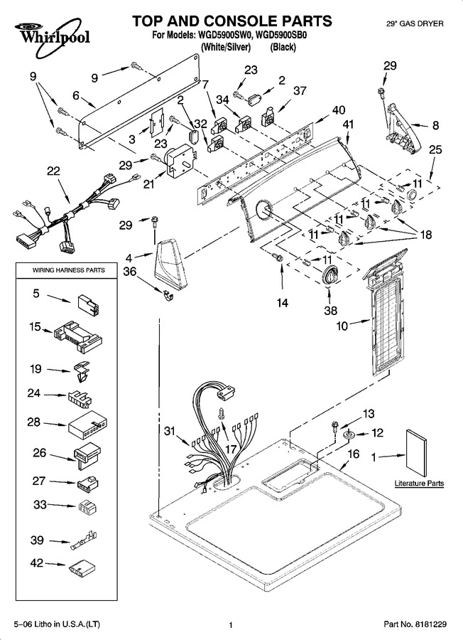 Diagram for WGD5900SW0