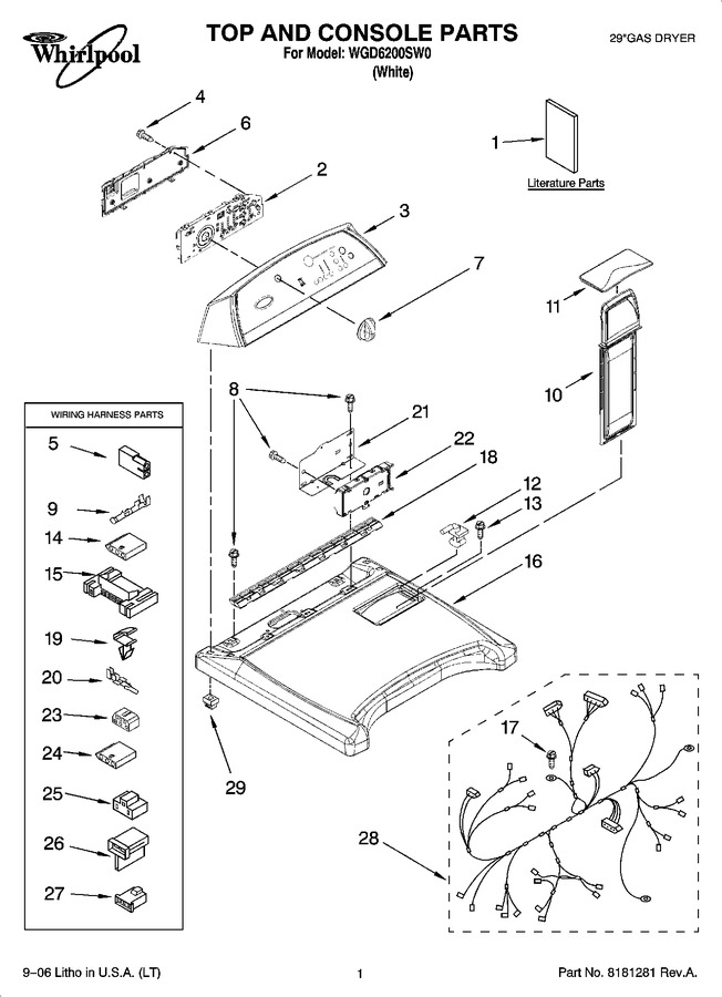 Diagram for WGD6200SW0