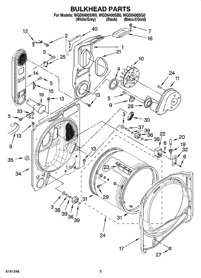 Diagram for WGD6400SW0