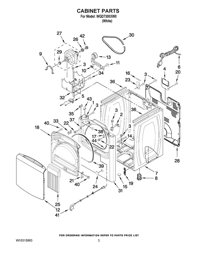 Diagram for WGD7300XW0