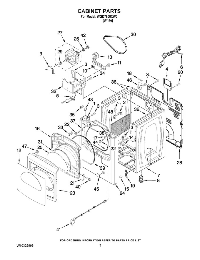 Diagram for WGD7600XW0