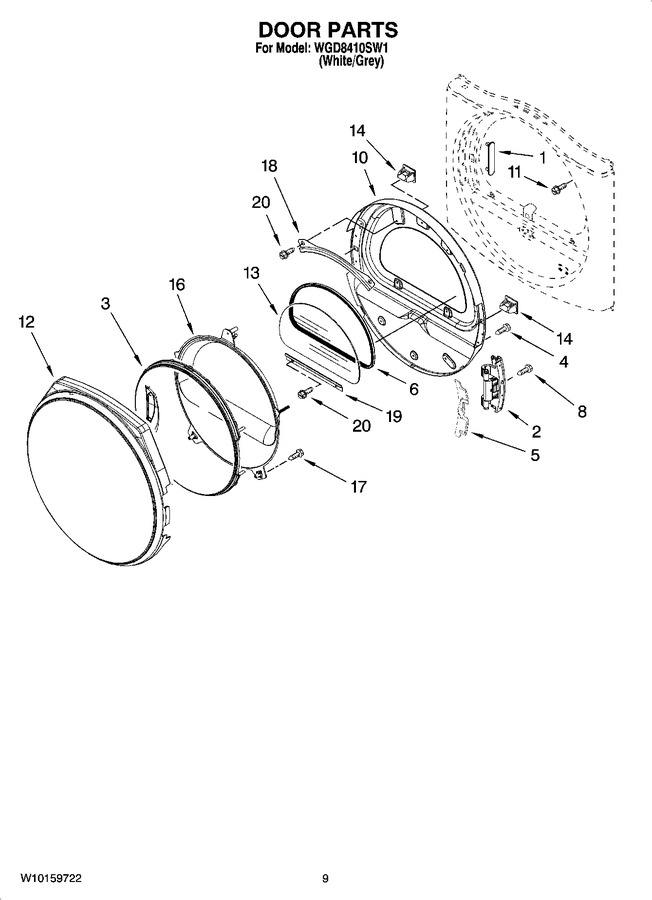 Diagram for WGD8410SW1