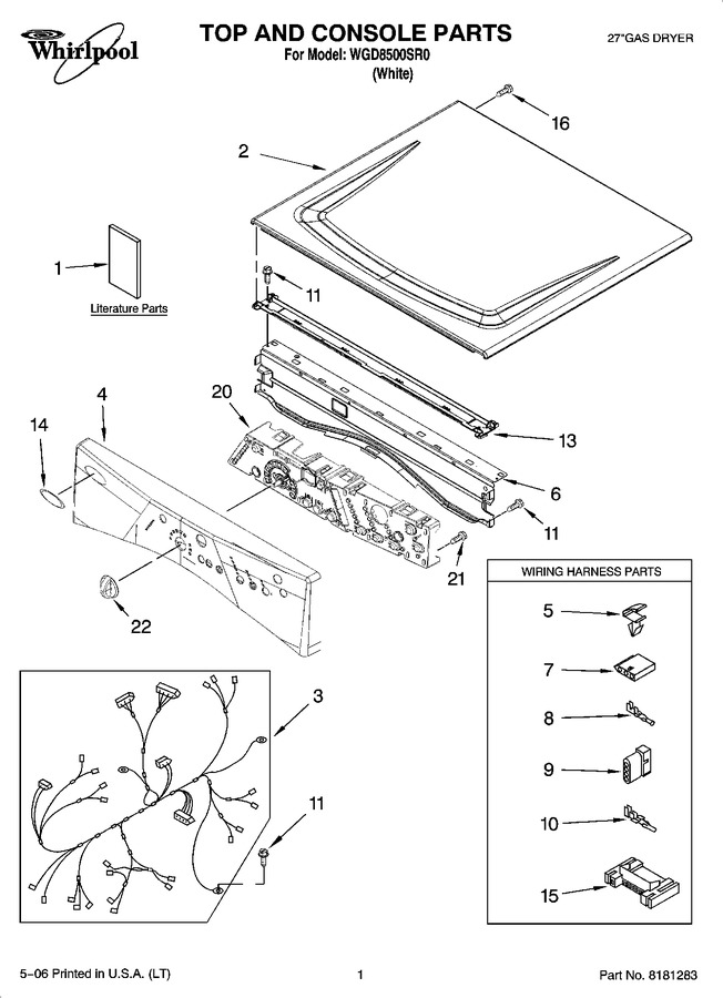 Diagram for WGD8500SR0