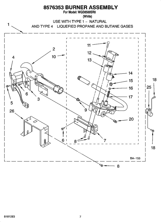 Diagram for WGD8500SR0