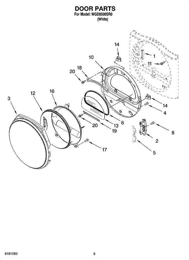Diagram for WGD8500SR0