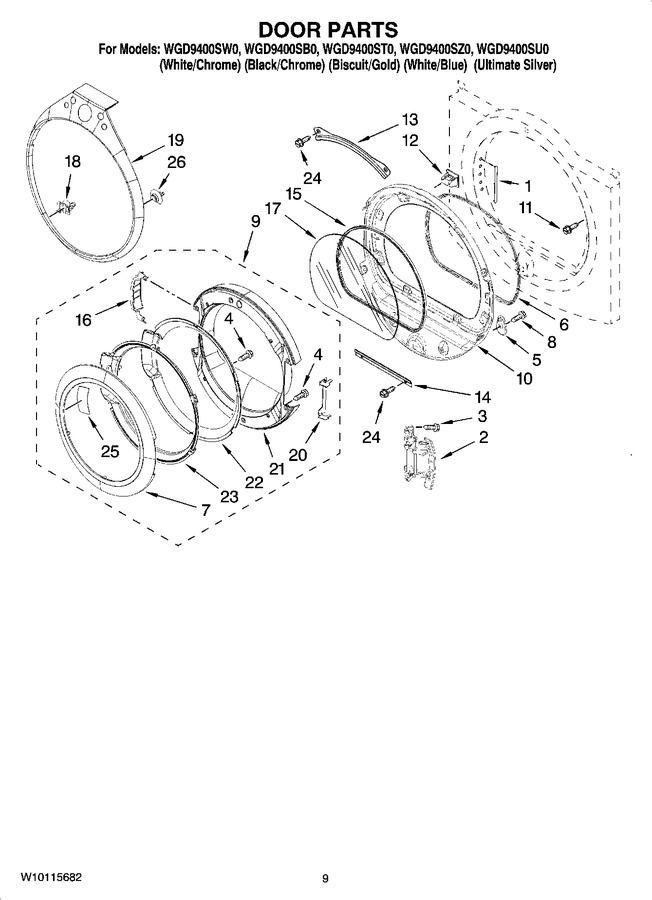 Diagram for WGD9400SW0