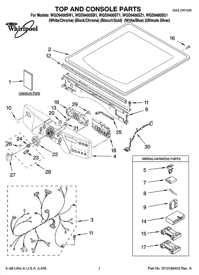 Diagram for WGD9400SU1