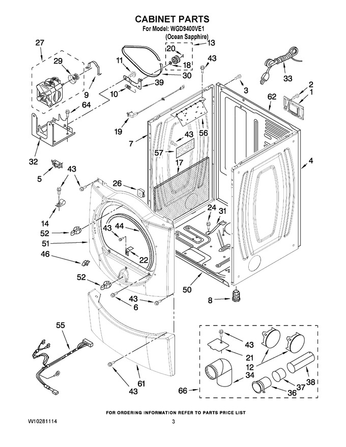 Diagram for WGD9400VE1