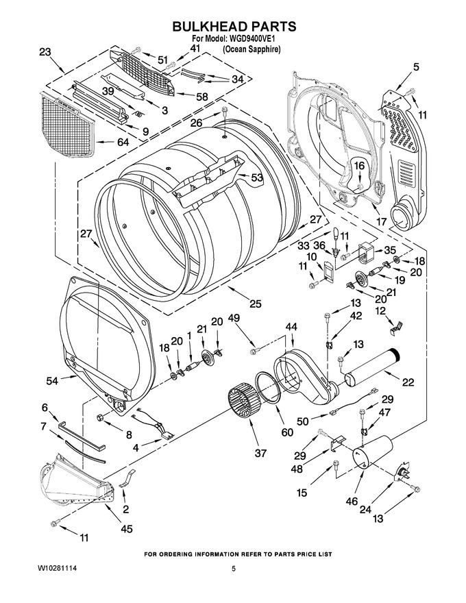 Diagram for WGD9400VE1