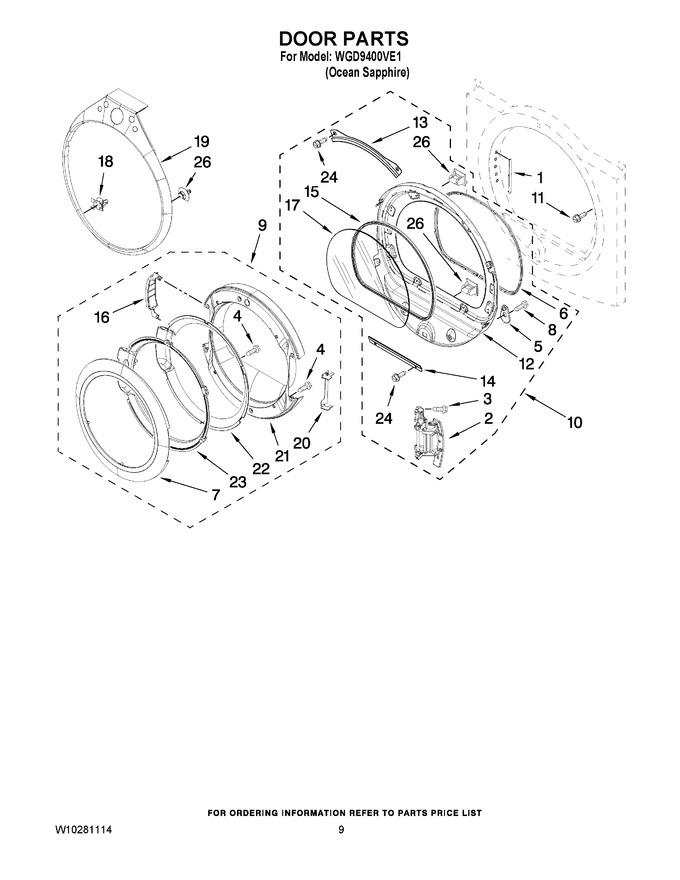 Diagram for WGD9400VE1