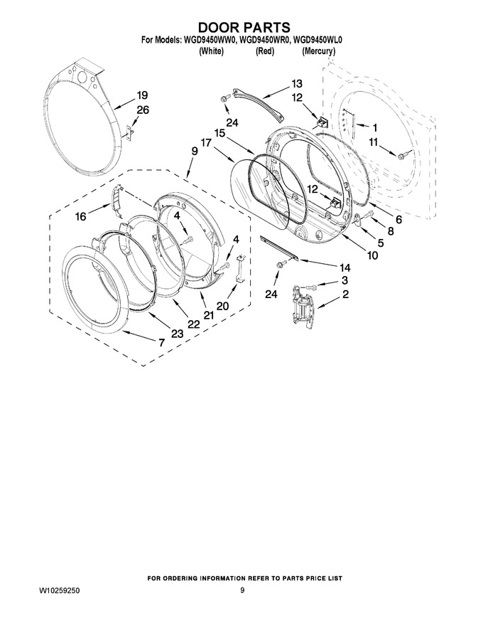 Diagram for WGD9450WR0